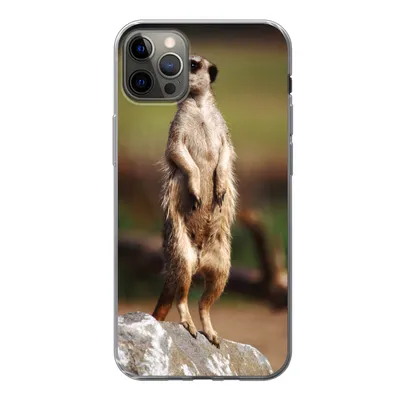 Produktbild von MuchoWow® Handyhülle Schutzhülle Hülle für iPhone 13 Pro Max Erdmännchen - Tier - Spiel Silikon Softcase Handy Hülle - Mobiltelefon