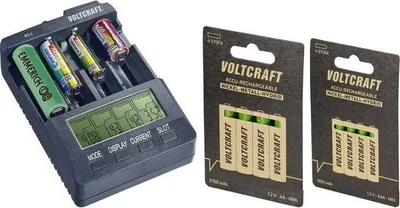 Immagine prodotto di VOLTCRAFT IPC-3 + HR03 SE + HR6 SE Caricabatterie per celle rotonde LiIon, NiCd, NiMH 10440, 14500, 16340, 16650, 17355, 17500, 176