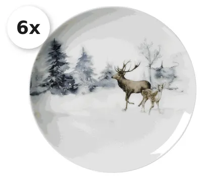 Produktbild von Dessertteller 20,5cm 6er Set Winterland