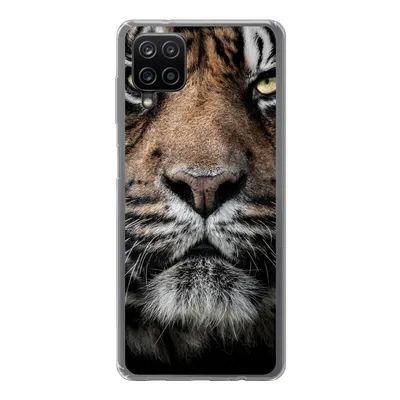 Produktbild von MuchoWow® Handyhülle Schutzhülle Hülle für Samsung Galaxy A12 Tiger - Nahaufnahme - Tier Silikon Softcase Handy Hülle - Bild