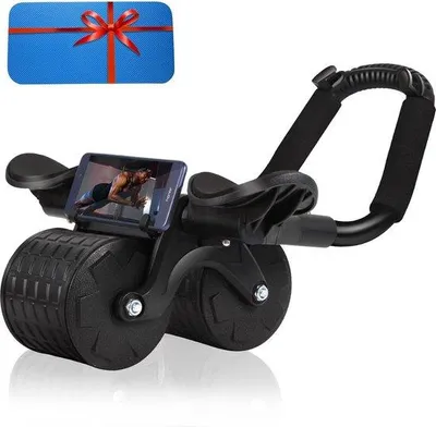 Produktbild von Famanu Bauchtrainer Automatische Rückstoßfunktion - Schwarz