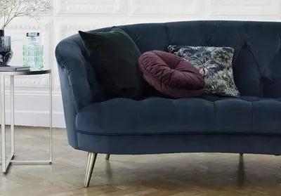 Produktbild von Chesterfield Sofa Couch Polster Stoff Leder Couchen  Polster Garnitur 3 Sitzers