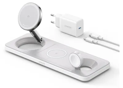 Obrázek produktu pro Anker MagGo, Vnitřní, USB, Bezdrátové nabíjení, Bílá