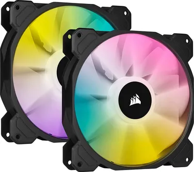 Produktbild von Corsair SP140 RGB ELITE, Ventilator, 14 cm, 450 RPM, 1200 RPM, Schwarz