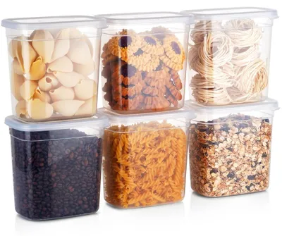 Produktbild von Vilde | Vorratsdosen 6er Set - 1,85 L - 16,5x16 cm - Kunststoff - Transparent - Mikrowellengeeignet