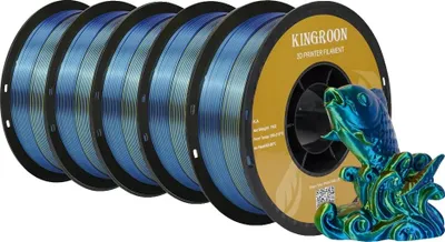 Immagine prodotto di filamento per stampante 3D, PLA di seta, compatibilità versatile, 5KG Silk RYB