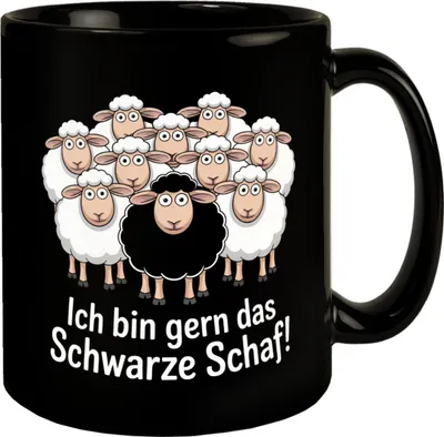 Produktbild von Ich bin gern das schwarze Schaf! Tasse