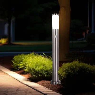 Produktbild von Smart RGB LED Stehleuchte, silber, Bewegungsmelder