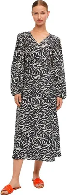 Produktbild von Object Leonora Langarm-midikleid Schwarz 40 Frau Schwarz 40