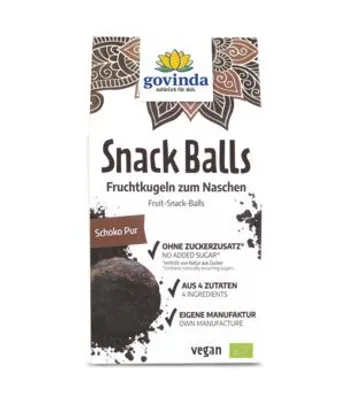 Obrázek produktu pro Svačinové kuličky - Čistá čokoláda 100g