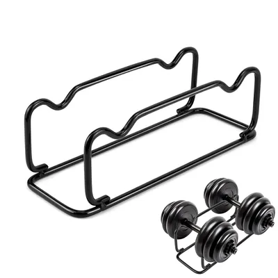 Produktbild von Langhantelstange, Hochleistungs-Hantel-Aufbewahrungsregal für den Heimgebrauch, 32 cm × 11 cm × 10 cm, Eisen, für Krafttraining, Gymnastik und Fitness