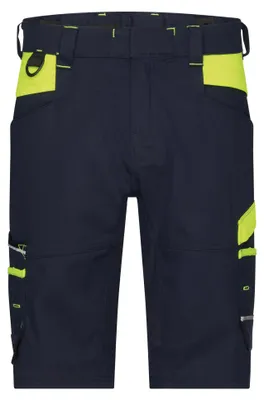 Productafbeelding van DASSY werkkort broek MANILLA, damesmodel, maat 42, blauw/geel