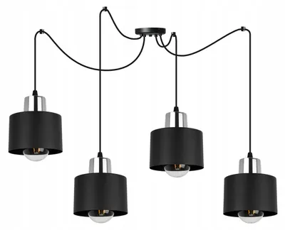 Image de Pendelaire Moderne Lampe Led Noire