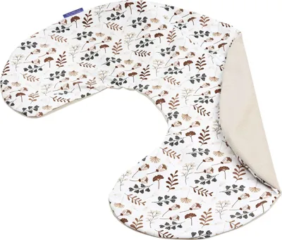 Produktbild von Boho Garden & Ecru Velvet Kissenbezug für Stillkissen