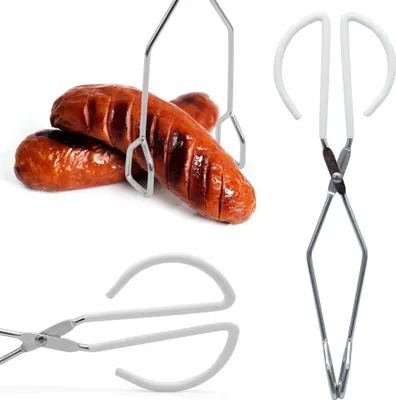 Zdjęcie produktu dla Szczypce Kuchenne Grillowe Nierdzewne do Grilla Mięsa Sałatek Solidne