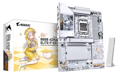 Obrázok produktu pre GIGABYTE B850 AORUS ELITE-P ICE, AMD, Pätica AM5, AMD Ryzen 7000 Series, AMD Ryzen 8000 Series, AMD Ryzen 9000 Series, Pätica AM5, DDR5-SDRAM, 256 GB