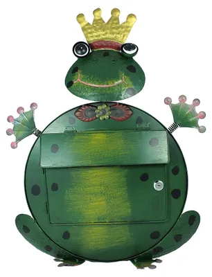 Produktbild von Handbemalte Briefkasten mit Froschdesign