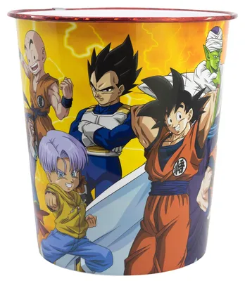 Produktbild von Stor Papierkorb aus Kunststoff Dragon Ball 9923ml - Dekorativer Abfalleimer für Kinderzimmer, Leichtes und Robustes Design für Jungen und Mädchen