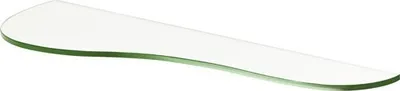 Produktbild von Glas-Regalboden Pear B 60 x T 18 x H 0,8 cm, klar