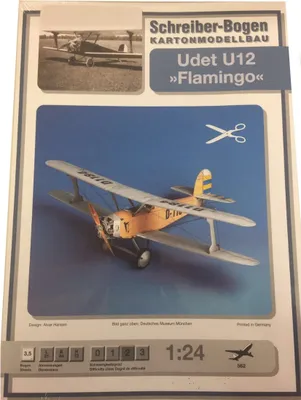 Image de Planche de Schreiber Maquette en carton Udet U12 Flamingo