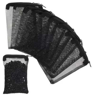 Produktbild von Aquarium-Filterbeutel Filtersack Filtervlies - 10 Stück - 15 x 10 cm - Mit Reißverschluss - Wiederverwendbar
