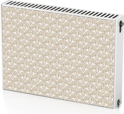 Produktbild von Japanisches Sashiko-Muster – Magnetische Heizkörperabdeckung – 80x60 cm – Magnet Heizkörperabdeckung – 3D Würfel – Heizkörperverkleidung – Magnetische Wandverkleidung – Wetterfest