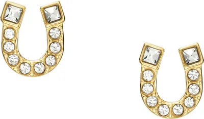 Produktbild von Fossil JF04908710 Damen Ohrstecker Hufeisen Edelstahl Gold Weiß
