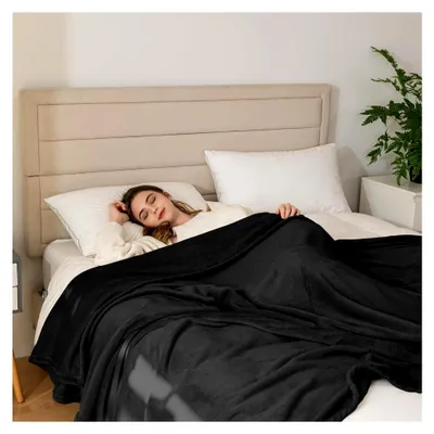 Produktbild von Flauschige Kuscheldecke XL in Schwarz, 150x200cm