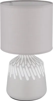 Immagine prodotto di Lampada da tavolo, tessuto ceramico, color cenere, H 31,5 cm