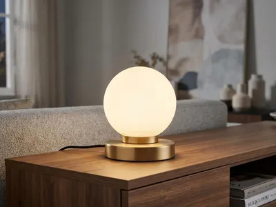 Produktbild von Trio - Tischlampe PRINZ II - Gold - 12x12x15 cm