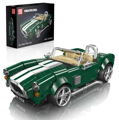 Obrázok produktu pre Sada stavebných blokov Mould King Vintage Cabrio, starožitný kabriolet, 1198 častí. Retro model športového auta, konštrukčná hračka pre dospelých a deti od 14 rokov, model 10228