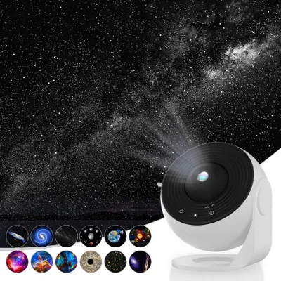 Obrázek produktu pro Planetenprojektor 4K 12 Scheiben 360° Rotace, Časovač 1/2/6H - Sterne Zu Hause