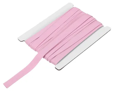 Schrägband 10 mm x 6 m, rosa, 100 % Baumwolle, doppelt gefaltet