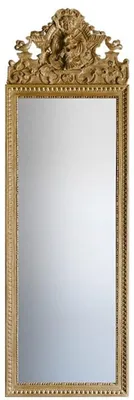 Produktbild von Casa Padrino Barock Spiegel Gold 58 x H. 180 cm - Prunkvoller Wandspiegel mit wunderschönen Verzierungen