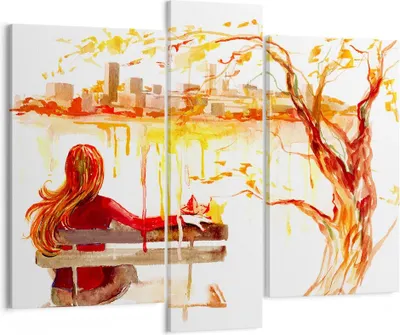Produktbild von Bild auf Leinwand - Leinwandbild - Weiblich städtisch quadrat natur - 95x80cm - Wand Bild - Wanddeko - Leinwanddruck - Bilder - Kunstdruck - Wanddekoration - Leinwand bilder - Wandkunst - CB95x80-2978
