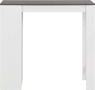 Obrázek produktu pro vidaXL Barový stůl s policí bílý 110x50x103 cm