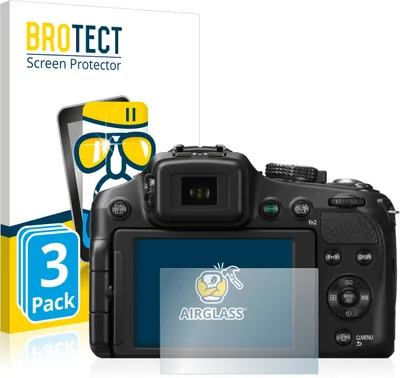 Produktbild von 3x BROTECT Schutzglas für Panasonic Lumix DMC-FZ200 Schutzfolie Panzer Folie Glas Display Schutz klar