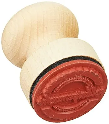 Produktbild von Rayher Holzstempel "selbstgemacht" rund 3cm ø Motivstempel 28853000