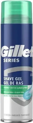 Immagine prodotto di Gillette | Gel da barba - Raffreddante - 200 ml - Con Aloe Vera - Trattamento delicato e lenitivo per pelli sensibili