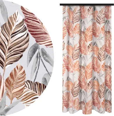 Produktbild von Blickdichte Gardine Kräuselband, Maße: 140x260 cm, Farbe: Planta