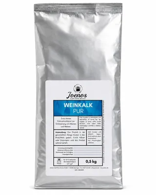 Produktbild von Weinkalk PUR 0,5 kg Calciumcarbonat zur Entsäuerung von Most und Wein - Kohlensaurer Kalk, KI-generiertes Bild