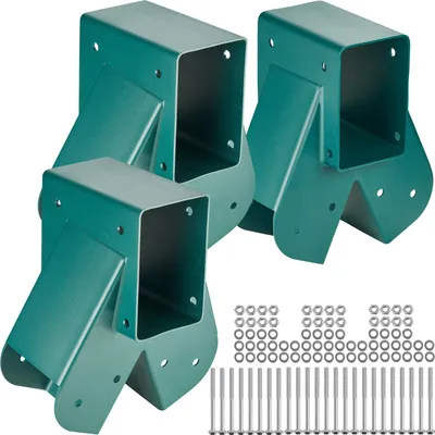 Produktbild von 1-2-3 A-Frame 3 Halterungen für Schaukel mit allen Montageteilen, grün