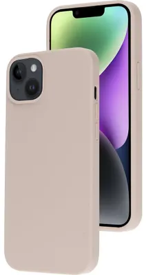 Produktbild von Mobiparts Silicone Cover, Cover, Apple, iPhone 14 Plus, 17 cm (6.7"), Beige, Pink