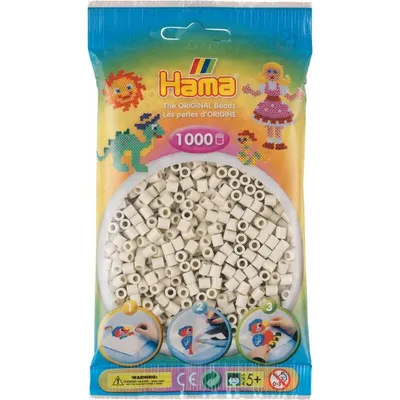 Produktbild von Hama String Perlen - Cloudy White (77), 1000st.