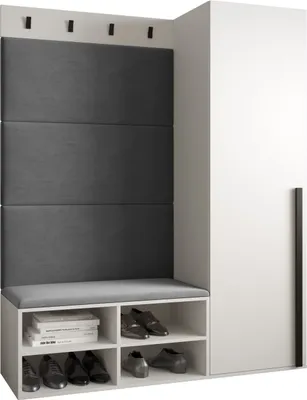 Produktbild von Garderobe MIRO Set 6 mit gepolsterten Paneelen Industrial Design