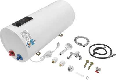 Produktbild von Elektrischer 100L Speicher-Wasserheizer, 2000W Leistung, 60L Kapazität, IPX4 wasserdicht, WEISS