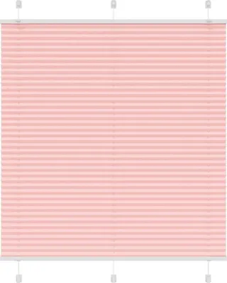 Image de Store plissé rose 115x150 cm largeur du tissu 114,4cm polyester