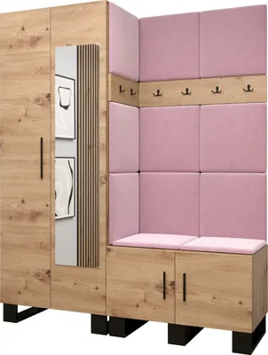 Produktbild von Garderobe ARTIN Set 14 mit gepolsterten Paneelen Industrial Design