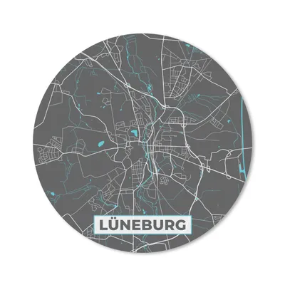 Produktbild von MuchoWow® Mauspad Mousepad Stadtplan - Lüneburg - Deutschland - Karte 20x20 cm - Mousepads - Maus Mat - Pad - Mausunterlage - Schreibtischmatte