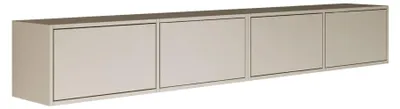 Produktbild von Selsey Framme – Hängendes TV-Board mit vier Klappen 200 cm, Kaschmirgrau